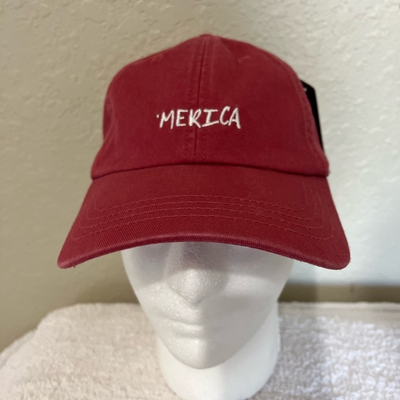 nwt ‘Merica hat brick red by state of mine one size - Picture 2 of 7